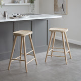 Silvester bar stool - whitewash finish - Laura James