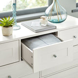 Outlet - Stevie Chest of Drawers - 3 Over 4 - White - Laura James