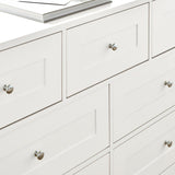 Outlet - Stevie Chest of Drawers - 3 Over 4 - White - Laura James