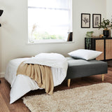 Outlet - Tamsin click clack sofa bed - grey velvet - Laura James 