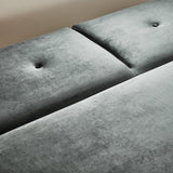 Outlet - Tamsin click clack sofa bed - grey velvet - Laura James 