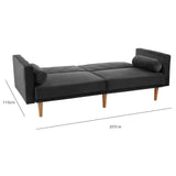 Outlet - Tessa sofa bed - click clack - dark grey velvet - Laura James