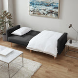 Outlet - Tessa sofa bed - click clack - dark grey velvet - Laura James