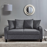 Tracy 2 seater sofa - grey linen - Laura James