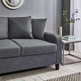 Tracy 2 seater sofa - grey linen - Laura James