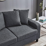 Tracy 2 seater sofa - grey linen - Laura James