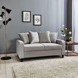 Outlet – Tracy 2 seater sofa - grey velvet - Laura James