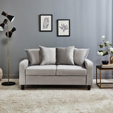 Outlet – Tracy 2 seater sofa - grey velvet - Laura James