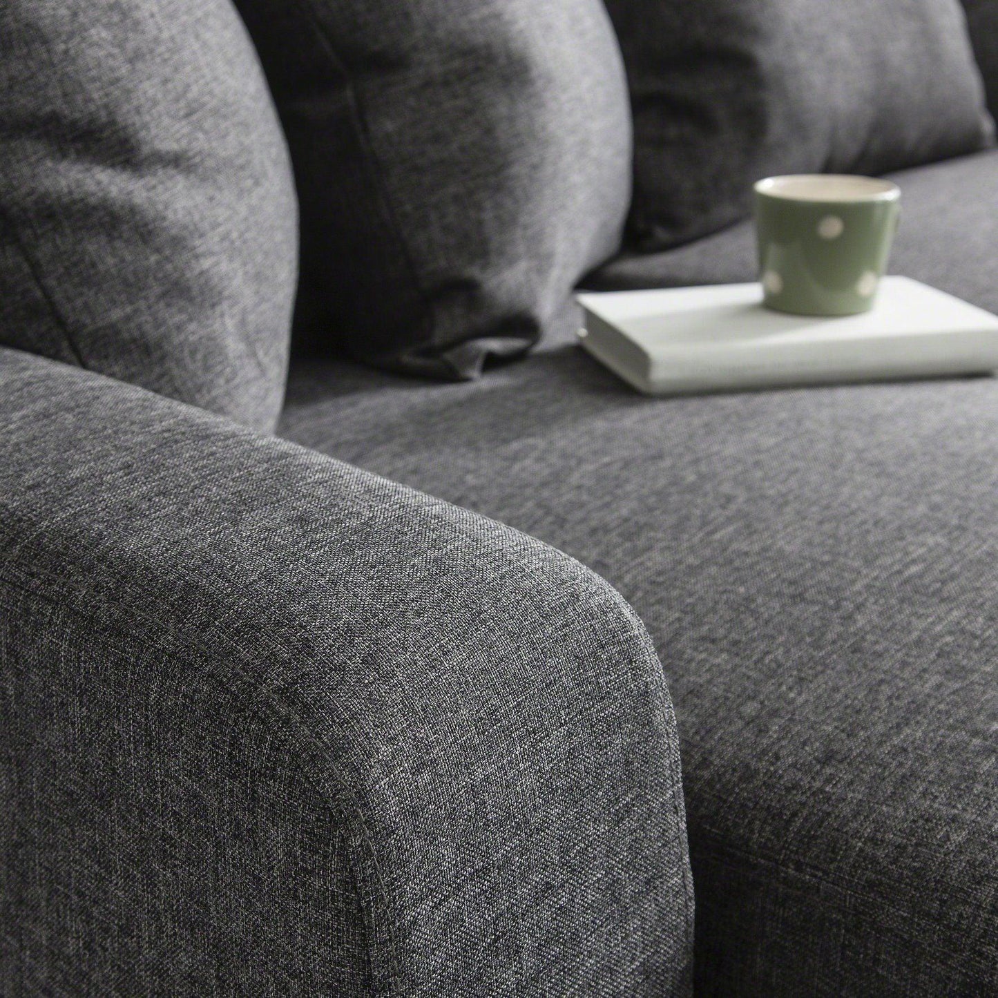 Corner Sofa - Left & Right Side - Grey - Laura James
