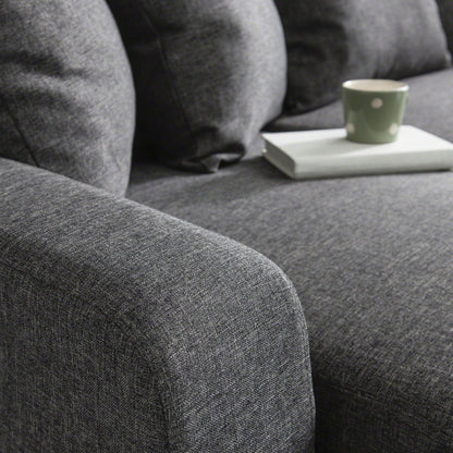 Corner Sofa - Left & Right Side - Grey - Laura James