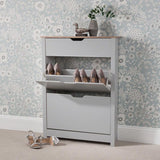 Outlet – Windsor shoe cabinet - 3 door - grey - Laura James