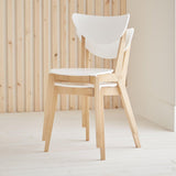 Paul extendable table with 4 chairs - large - white - Laura James