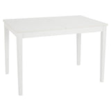 Paul extendable table with 4 chairs - large - white - Laura James