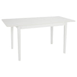 Paul extendable table with 4 chairs - large - white - Laura James
