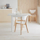 Paul extendable table with 4 chairs - small - white
