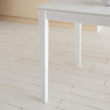 Paul extendable table with 4 chairs - small - white