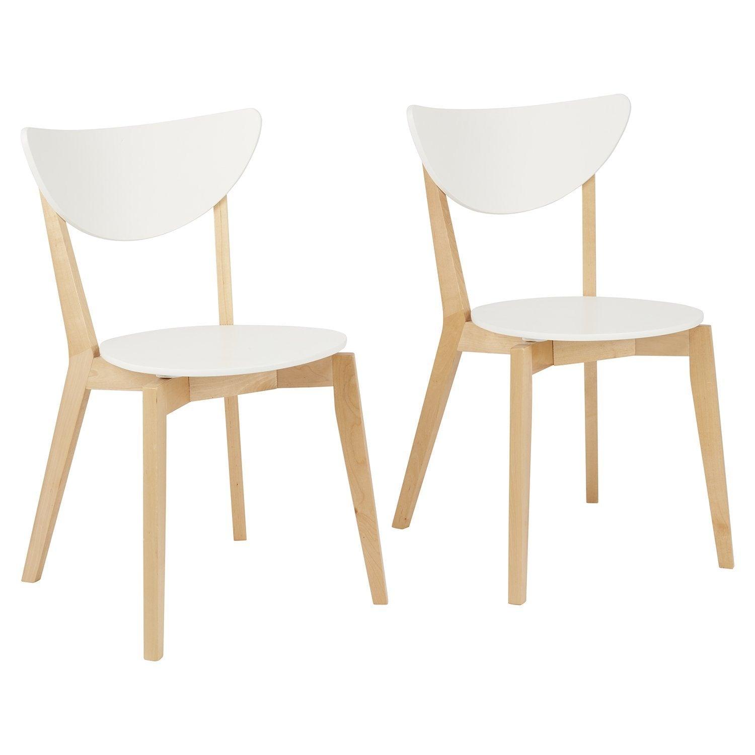 2 white chairs discount