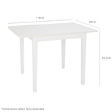 Paul extendable table - small – white - Laura James