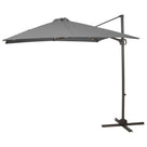 Premium LED Cantilever 2.4m Square Parasol - Grey