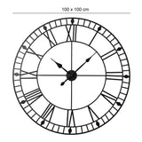 Skeleton Clock – Black – 100cm - Laura James