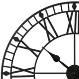 Riseley 80cm Metal Skeleton Wall Clock - Black - Laura James