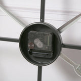 Riseley 80cm Metal Skeleton Wall Clock - Black - Laura James
