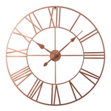 Riseley 80cm Metal Skeleton Wall Clock - Copper - Laura James
