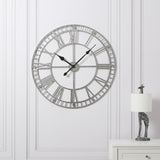 Skeleton Clock – Silver – 80cm - Laura James