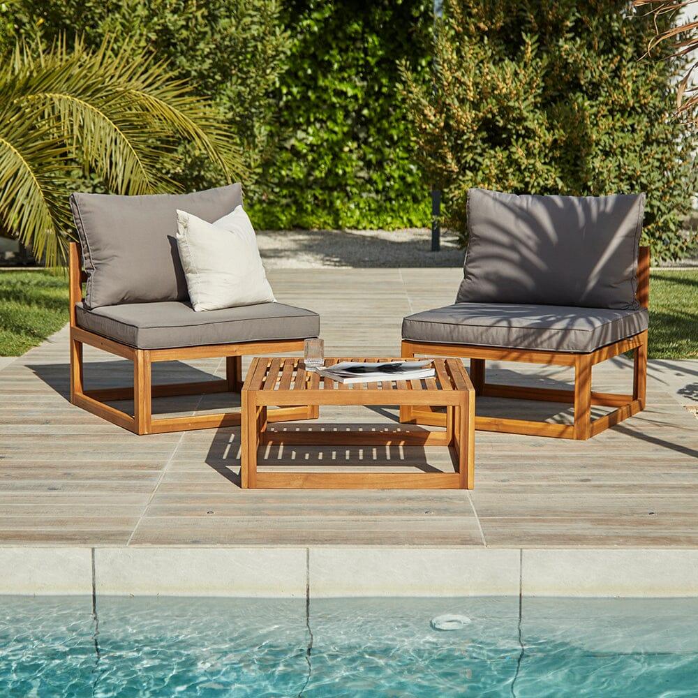 Rowan Wooden Garden Chairs Set of Laura James