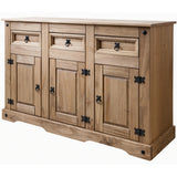 Sideboard - 3 Drawers 3 Doors - Solid Wood - Laura James