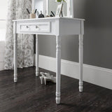 Sienna Dressing Table, Stool & Mirror Set - White Painted - Laura James