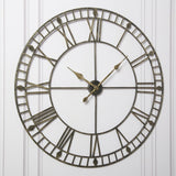 Skeleton Clock – Black and Gold – 100cm - Laura James