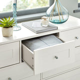 Stevie Chest of Drawers - 3 Over 4 - White - Laura James
