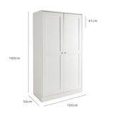 Stevie Shaker Style Bedroom Furniture Set in white - Laura James