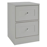 Stevie Shaker Style Bedside Table Grey - Laura James