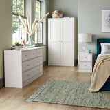 Stevie Shaker Style Bedside White - Laura James