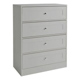 Stevie 4 Drawer Chest of Drawers Grey - Laura James