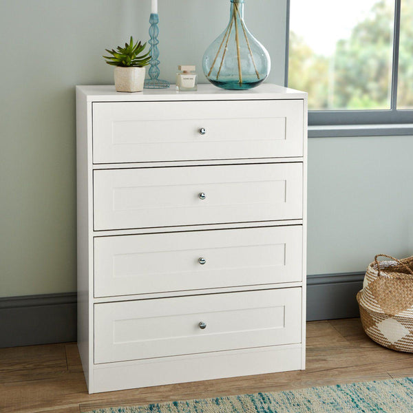 Stevie Chest of Drawers - 4 Drawer - White – Laura James