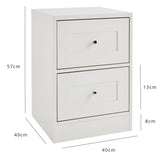 Stevie Shaker Style Bedroom Furniture Set in white - Laura James