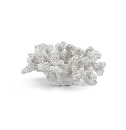 Thurnham 12cm Coral Polyresin Ornament - White - Laura James