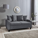 Tracy 2 seater sofa - grey linen - Laura James