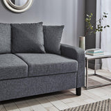 Tracy 2 seater sofa - grey linen - Laura James