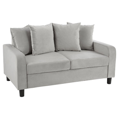 Tracy 2 seater sofa - grey velvet - Laura James