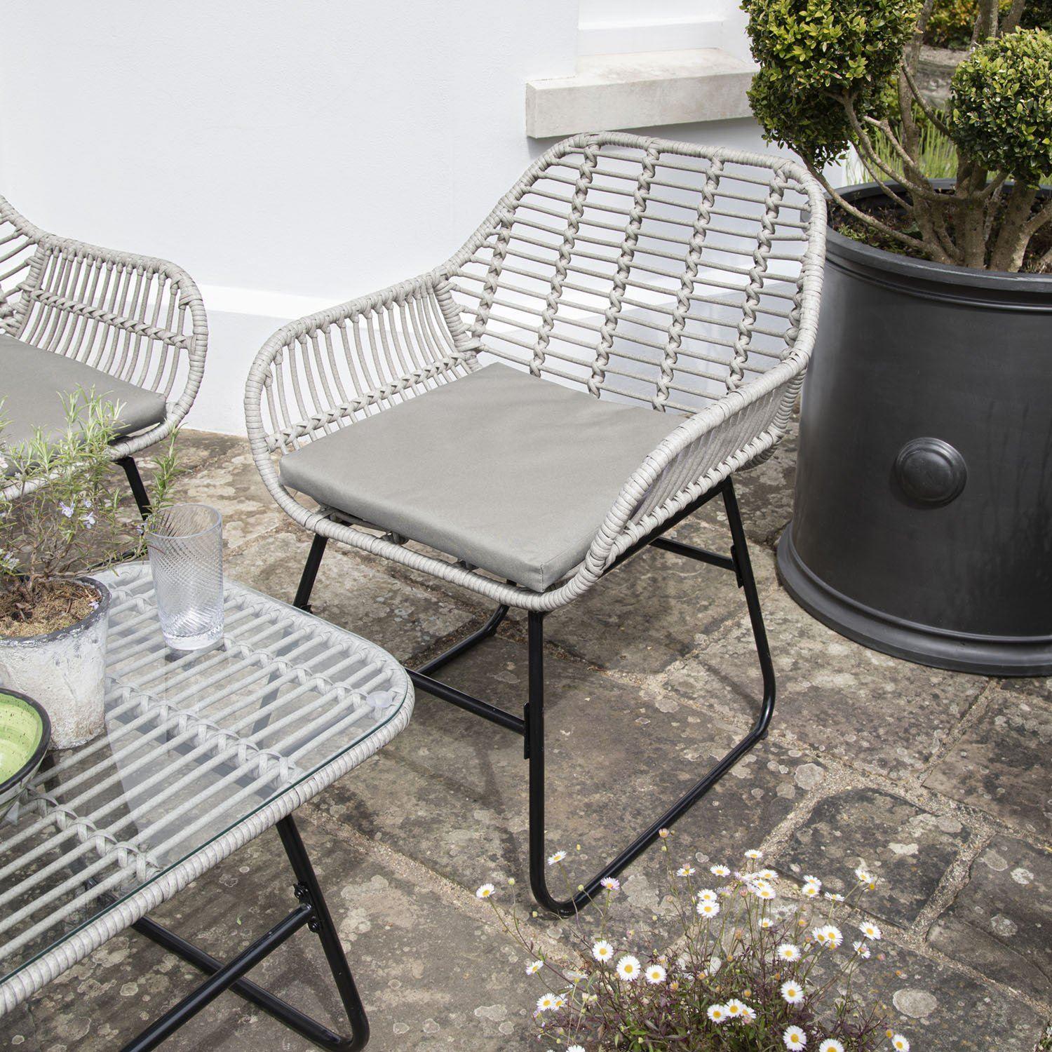 Light grey rattan garden furniture hotsell
