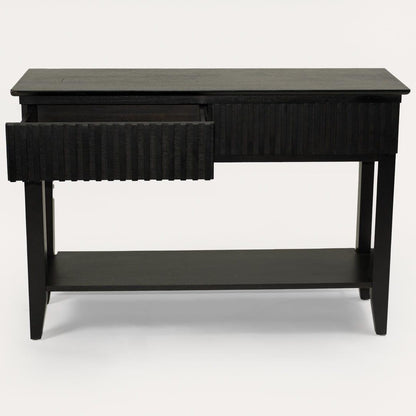 Willow Console Table Stained Black - Laura James