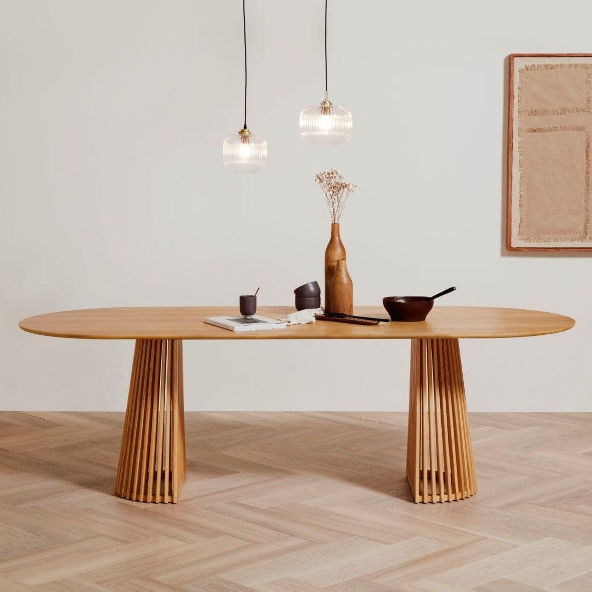 Willow Oval Dining Table Natural - Laura James