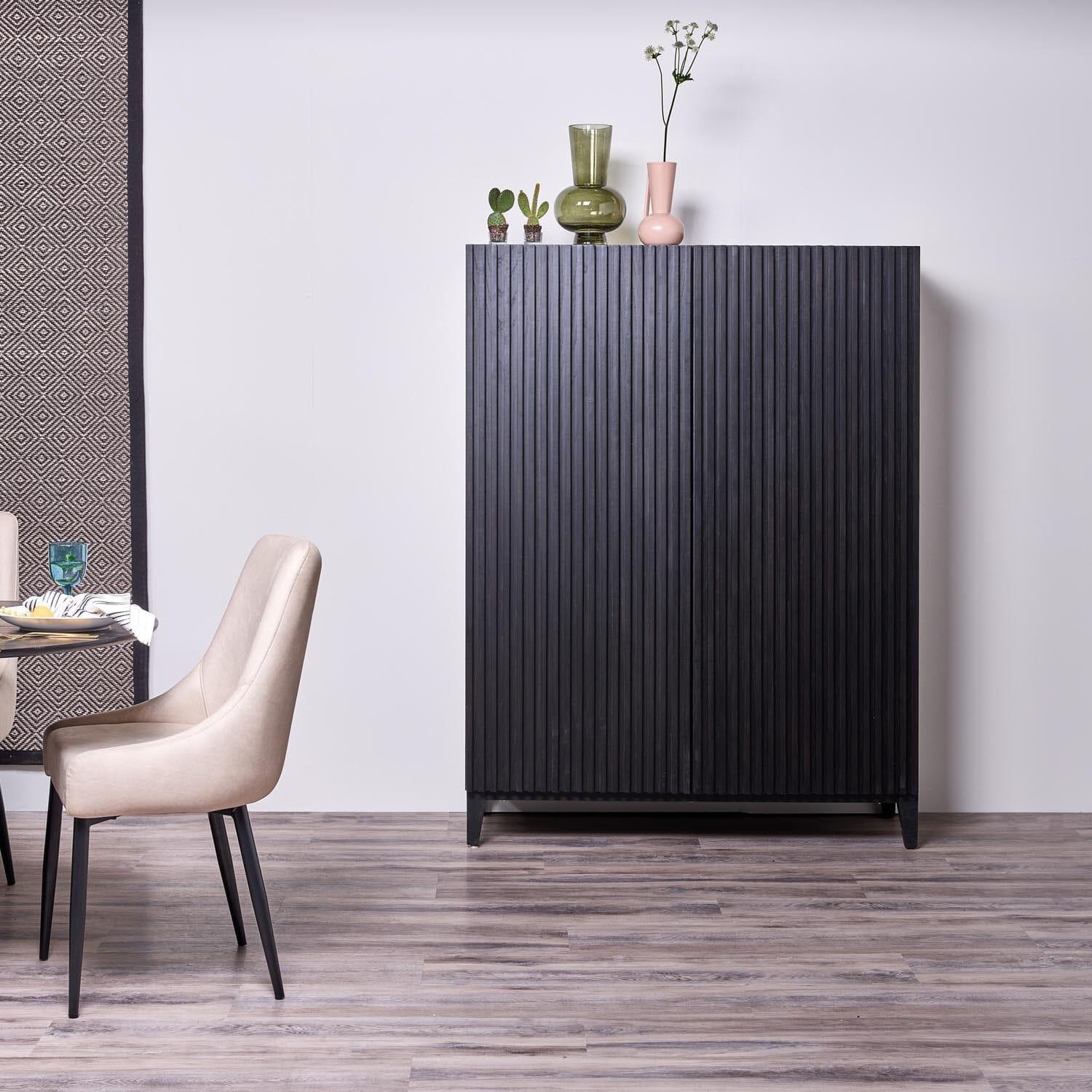 Willow Tall Cabinet Black - Laura James